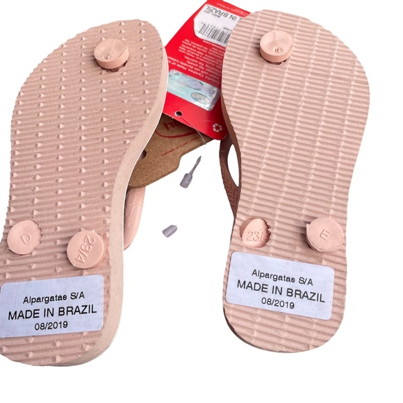 NWT Havaianas Kids Tropical Floral Toucan Pink Ballet Sandal Sz 9C - Picture 3 of 5